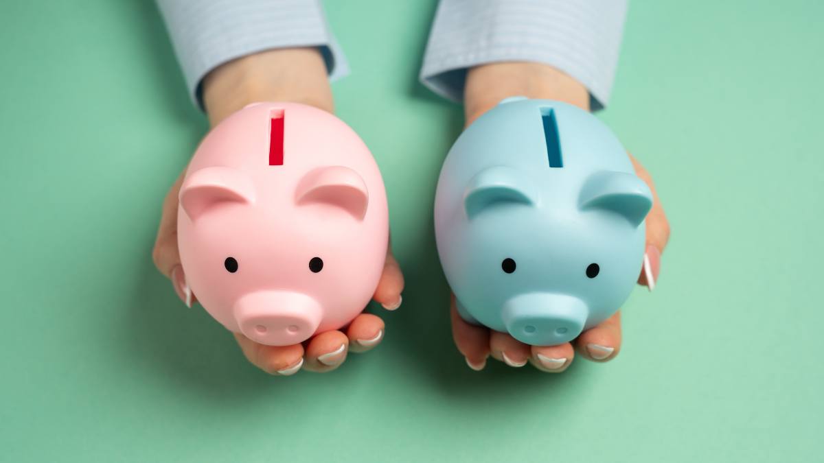 Piggy banks.