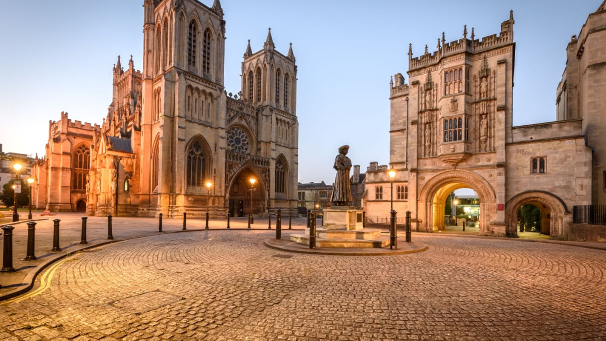 Bristol cathedral and central library are two of the famous building in Bristol, UK.