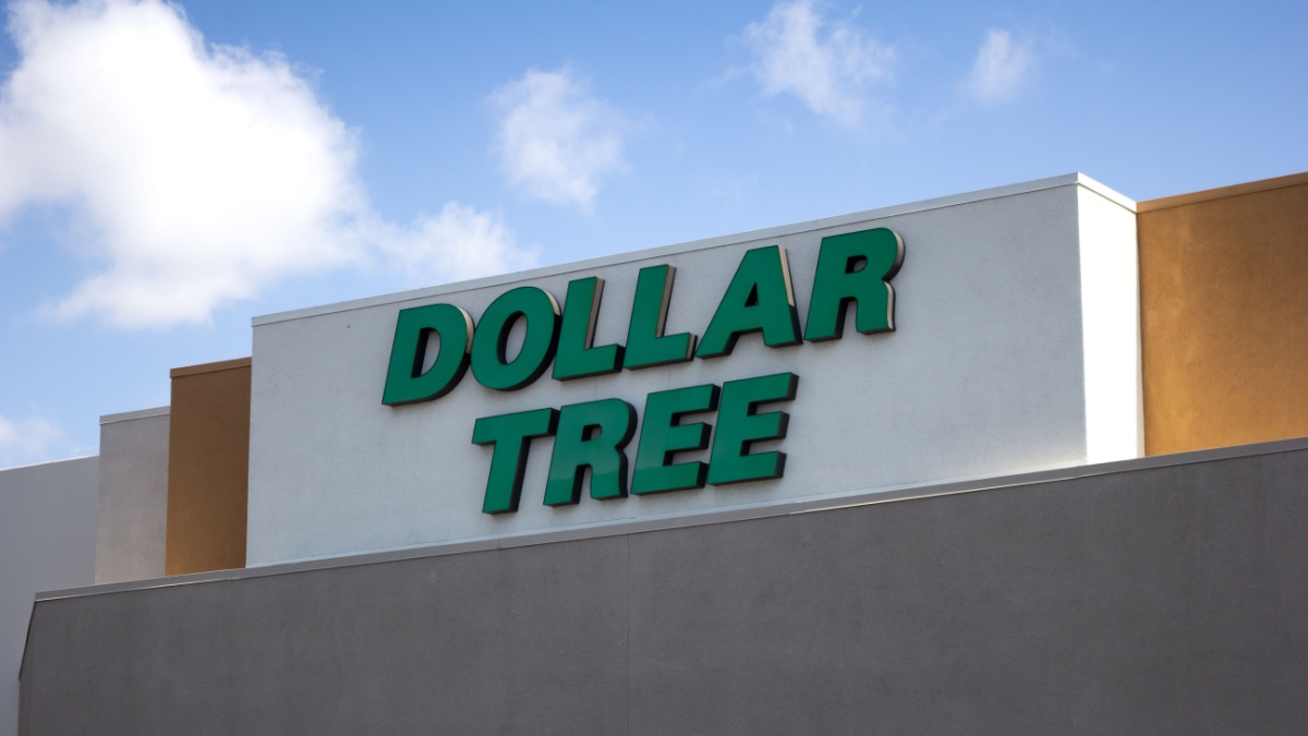 Los Angeles, California, United States - 03-24-2019: A view of a store front sign for the discount retailer known as Dollar Tree.