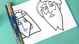 Megillah Craft for Kids.
