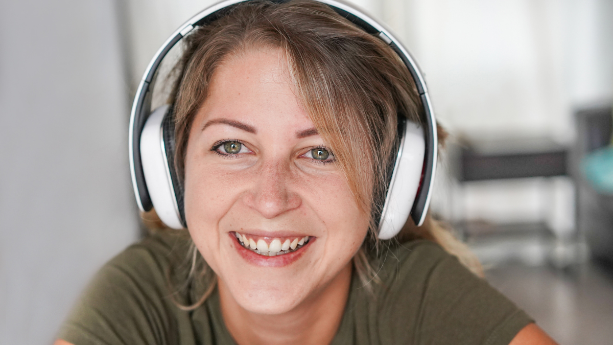 Young blond woman chatting online during isolation quarantine from home - Happy girl doing video call - Technology and domestic lifestyle concept.