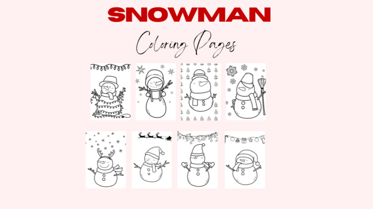 Free Snowman Coloring Pages (1200 x 675 px)