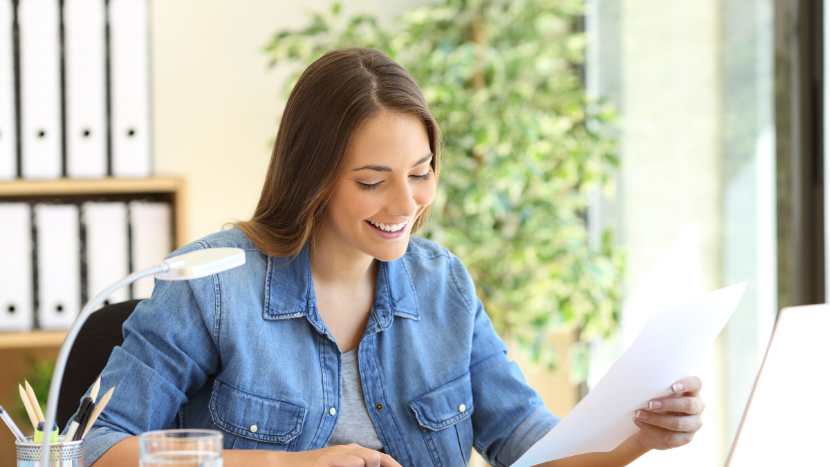 Freelance woman calculating a budget in a desktop at office budgeting methods.