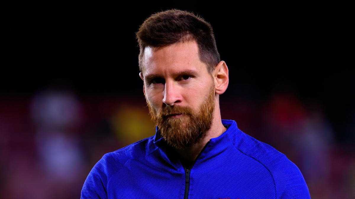 BARCELONA - OCT 6: Lionel Messi plays at the La Liga match between FC Barcelona and Sevilla FC at the Camp Nou Stadium on October 6, 2019 in Barcelona, Spain.